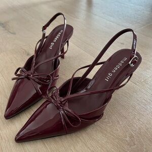 Madden Girl Burgundy Strappy Heels